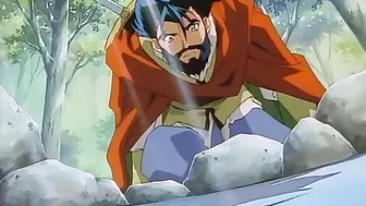 Demon succubus enslaved and sexually tortured by monstrous tentacles in hentai porn.