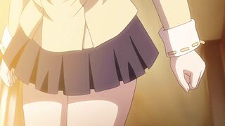 Hentai video - petite schoolgirl gets fucked by a big dick.