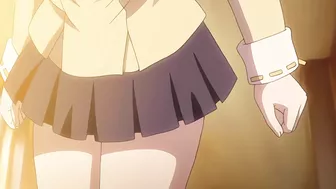 Hentai video - petite schoolgirl gets fucked by a big dick.