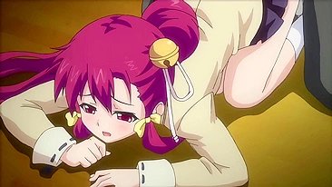 Hentai video - petite schoolgirl gets fucked by a big dick.