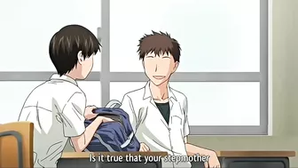 Hentai cheater mom gets banged by stranger as son watches.