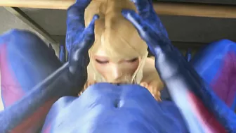 Hentai porn video - Busty blonde slut wife gets abducted by aliens and double-penetrated.