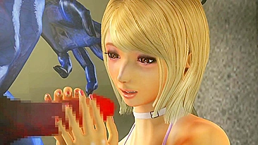 Hentai porn video - Busty blonde slut wife gets abducted by aliens and double-penetrated.