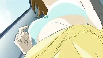 A teenage girl was caught masturbating on a train and got her panties pulled off by a stranger for some kinky fun.