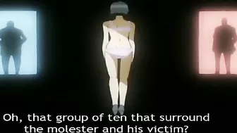 A teenage girl was caught masturbating on a train and got her panties pulled off by a stranger for some kinky fun.