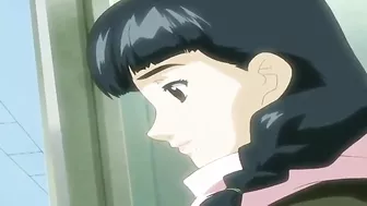 A teenage girl was caught masturbating on a train and got her panties pulled off by a stranger for some kinky fun.