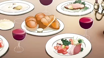 Horny hentai maids seduce job candidate in steamy sex scene.