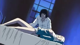 Hentai video - Incubus with a huge cock fucks a cop while a young girl masturbates.