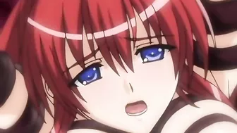 Inyouchuu 2 - A demonic tentacle monster ravages a magical schoolgirl in this intense hentai scene.