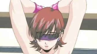 Hentai news - Tied-up woman with sopping wet pussy from vibration.