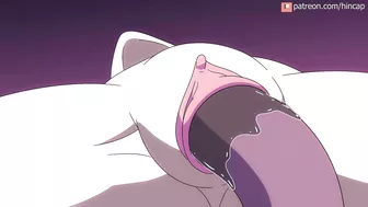 Venom licks Gwen's ass and devours her in a hentai fantasy.