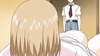 Horny hentai teacher fucks her student with a strap-on dildo.