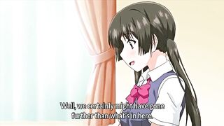 Hentai sex video - Busty schoolgirl gets creampied in the school bathroom.