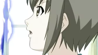 Busty hentai schoolgirl gets DP'd by tentacle worm.