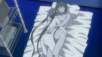 Busty hentai schoolgirl gets DP'd by tentacle worm.