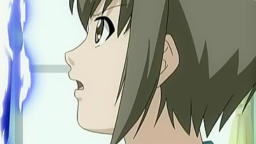 Busty hentai schoolgirl gets DP'd by tentacle worm.