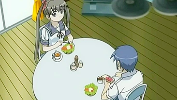 Busty hentai schoolgirl gets DP'd by tentacle worm.