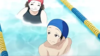 Horny schoolgirls get frisky on the track after practice. #hentaiporn