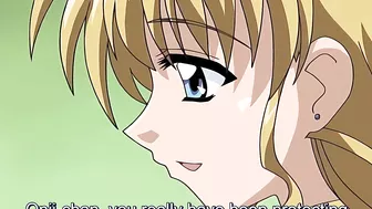 Hentai porn site visitors can enjoy a passionate sex scene between two petite yuri girls in a heart-shaped triangle.