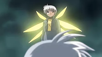 Hentai porn site visitors can enjoy a passionate sex scene between two petite yuri girls in a heart-shaped triangle.