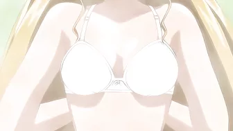 Hentai porn site visitors can enjoy a passionate sex scene between two petite yuri girls in a heart-shaped triangle.