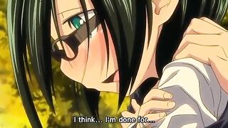 Hentai anime teen gets deep fucked in the woods and filled with cum.