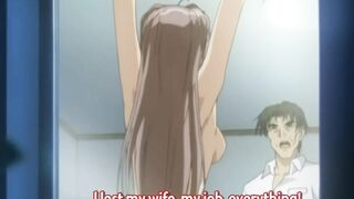 Hentai porn video - Last Train to Gropesville 2 - Tied up hentai girl uses giant strapon to fuck sister.