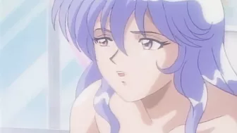 Sex-crazed hentai schoolgirls engage in a steamy lesbian threesome.