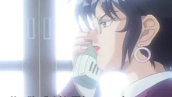 Sex-crazed hentai schoolgirls engage in a steamy lesbian threesome.