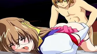 Futa babe dominates her sex slave with rough pussy and mouth action. #Hentai