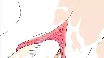 Futa babe dominates her sex slave with rough pussy and mouth action. #Hentai