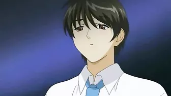 Hentai Peeping Tom transfers his consciousness into a male character to sexually gratify himself with schoolgirl anime.