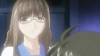 Hentai Peeping Tom transfers his consciousness into a male character to sexually gratify himself with schoolgirl anime.