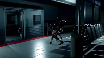 A mature woman is sexually assaulted by monstrous creatures in a graphic hentai animation.