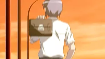 Naughty schoolgirl gets fucked by her bro in a park. #Hentai