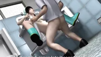 Busty hentai teens get gangbanged in a dirty bathroom.