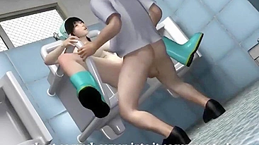 Busty hentai teens get gangbanged in a dirty bathroom.