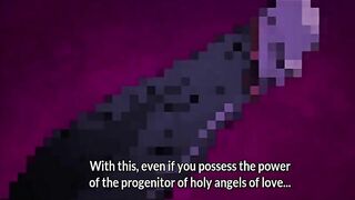 Holy Angel of Love Mary was impregnated by demonic tentacles in a magical girl hentai scene.