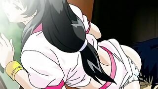 Kinky guy binds and ravishes two horny schoolgirls in a wild sex scene. #Hentai #BDSM