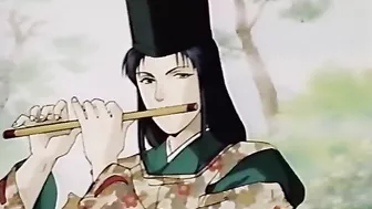 Schoolgirl ravished by monsters in woods, hentai-style.