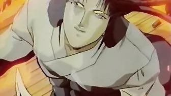 Schoolgirl ravished by monsters in woods, hentai-style.