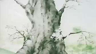 Schoolgirl ravished by monsters in woods, hentai-style.