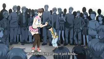 I'll be your slave, a slut with big boobs in a swimsuit, ready for immediate dick insertion. #Hentai