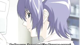 Hentai video - petite anime girl gets anal fucked by nurse with strapon.