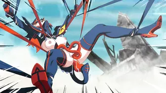 Ryuko from Kill la kill gets tentacle-fucked in all her holes. #Hentai #Porn