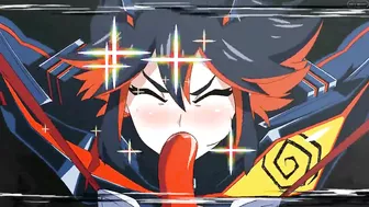 Ryuko from Kill la kill gets tentacle-fucked in all her holes. #Hentai #Porn