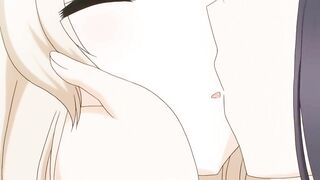 Hentai anime featuring petite schoolgirls with small tits having erotic lesbian sex.