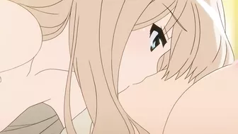 Hentai anime featuring petite schoolgirls with small tits having erotic lesbian sex.