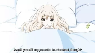 Hentai anime featuring petite schoolgirls with small tits having erotic lesbian sex.