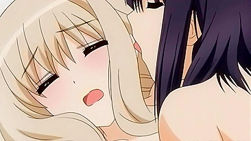 Hentai anime featuring petite schoolgirls with small tits having erotic lesbian sex.